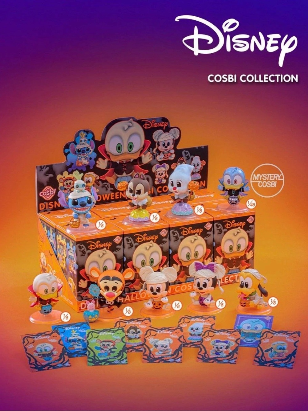 šDisney| Halloween Cosboo! Cosbi Collection | Full Case of 8 Factory Sealed NEW - Picture 4 of 12